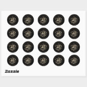 Sticker Rond biscuits de vacances cuits au four à l'amour joie (Feuille)