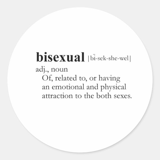 STICKER ROND BISEXUAL (Devant)