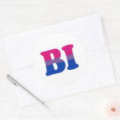 STICKER ROND BISEXUAL 1 (Enveloppe)