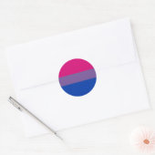 Sticker Rond Bisexual pride (Enveloppe)