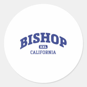Sticker Rond Bishop California College Style Rock Escalade Area
