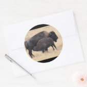 Sticker Rond bison (Enveloppe)
