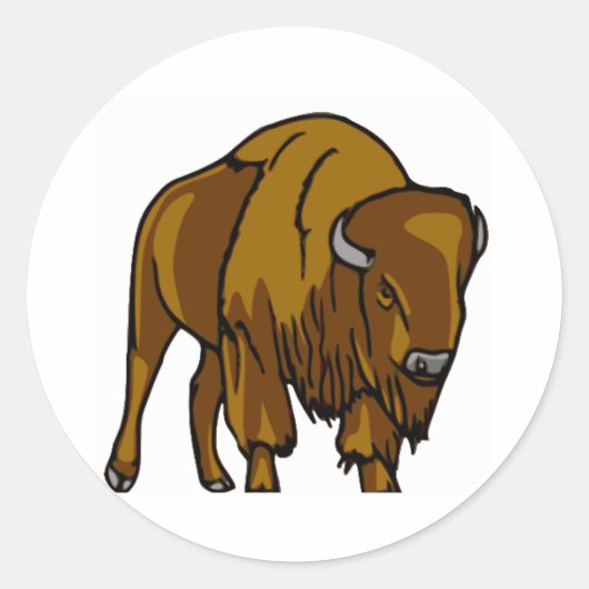 Sticker Rond Bison (Devant)