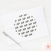 Sticker Rond Bison d'Amérique (Enveloppe)