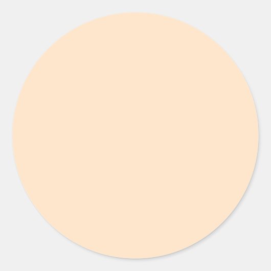 Sticker Rond Bisque (couleur solide) (Devant)