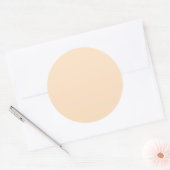 Sticker Rond Bisque (couleur solide) (Enveloppe)