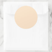 Sticker Rond Bisque (couleur solide) (Sac)