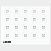 Sticker Rond Bit Drôle D'Un Mess Capybara Graphique De Mème Pou (Feuille)