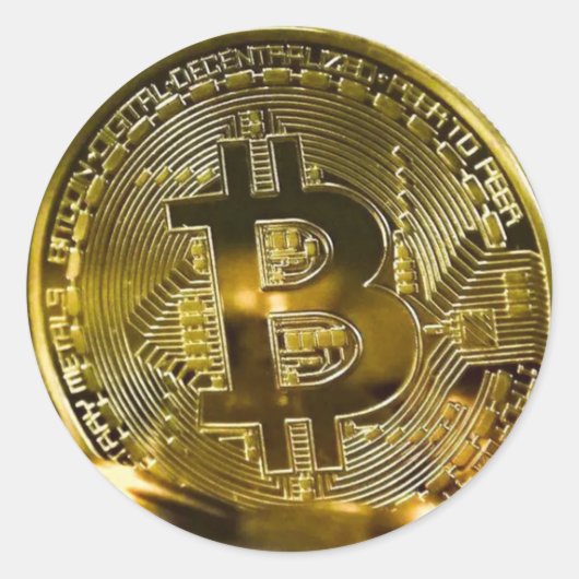 Sticker Rond bitcoin (Devant)