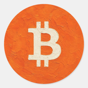Sticker Rond Bitcoin Standard (Huile, Style: 4)