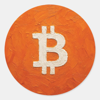 Sticker Rond Bitcoin Standard (Oil, Style: 2)