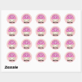 Sticker Rond Bite Me Cupcake (Feuille)