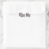 Sticker Rond Bite Me (Sang) (Sac)