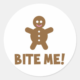 Sticker Rond Bite-moi