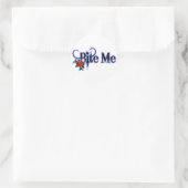 Sticker Rond Bite-moi (Sac)