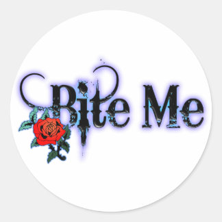 Sticker Rond Bite-moi