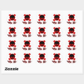 Sticker Rond Bite-moi (Feuille)