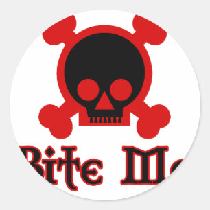 Sticker Rond Bite-moi