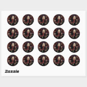 Sticker Rond Bite-Moi ! Vampire Halloween ID980 (Feuille)