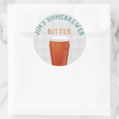 Sticker Rond Bitter brassé à la maison (Sac)