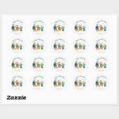 Sticker Rond Bizarre Animaux (Feuille)