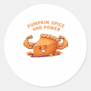 Sticker Rond Bizarre Citrouille Thanksgiving Classic T-Shirt.pn