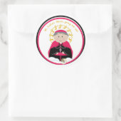 Sticker Rond Bl. Fulton Sheen (Sac)