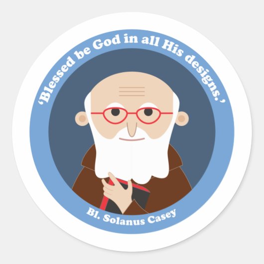 Sticker Rond Bl. Solanus Casey (Devant)
