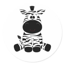 Black and White Baby Zebra fun