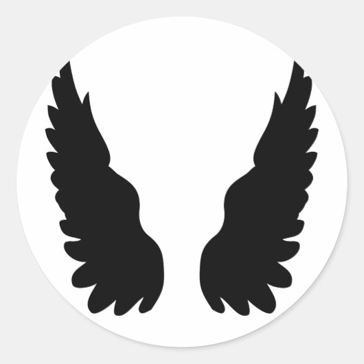 Sticker Rond Black Angel (Devant)