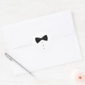 Sticker Rond Black Bowtie (Enveloppe)