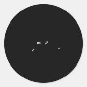 Sticker Rond Black Cat Ew People Meowy Funny Cat Lover, Cat Dad (Devant)