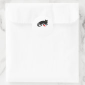 Sticker Rond Black Cat Killer instincts Dead Mouse Punk Goth (Sac)