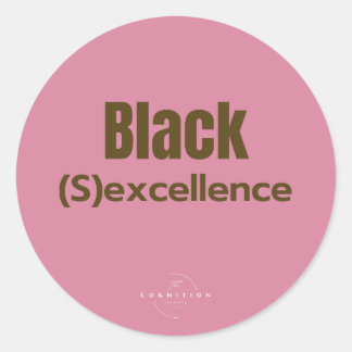 Sticker Rond Black Excellence ;)