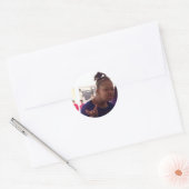 Sticker Rond Black girl quel mème (Enveloppe)