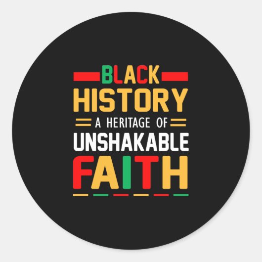 Sticker Rond Black History A (Devant)