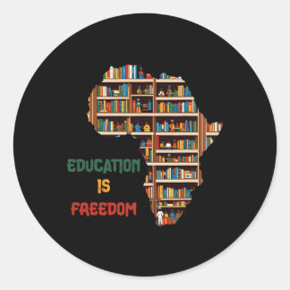 Sticker Rond Black History Month Black Leaders African American