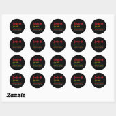 Sticker Rond Black History Retro Junet1 Définition Libre Ish (Feuille)