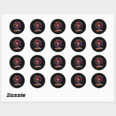Sticker Rond Black Queen Dripng Afro Melanin Black History Mont (Feuille)