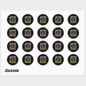 Sticker Rond Black Queen Pride Junetdix Est Mon Da Indépendance (Feuille)