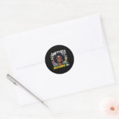 Sticker Rond Black Queen Pride Junetdix Est Mon Da Indépendance (Enveloppe)