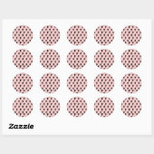 Sticker Rond Black Rose Lightning Y2K Indie Bold Expression (Feuille)