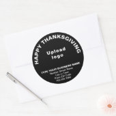Sticker rond Black Thanksgiving (Enveloppe)