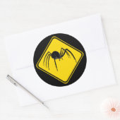 Sticker Rond Black Widow Xing ! (Enveloppe)