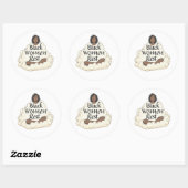 Sticker Rond Black Women Rest (Feuille)