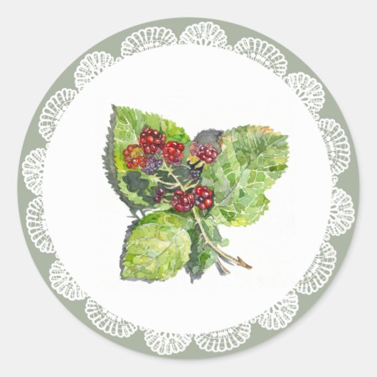 Sticker Rond BlackBerry (Devant)