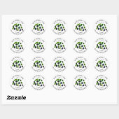 Sticker Rond Blackberry Jam Blackberry Watercolor (Feuille)