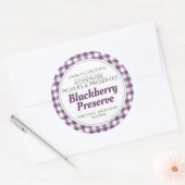 Sticker Rond Blackberry Preserve purée foncée confiture (Enveloppe)