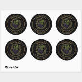 Sticker Rond Blackberry Whisper – Artisan Jam Label (Feuille)