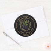 Sticker Rond Blackberry Whisper – Artisan Jam Label (Enveloppe)